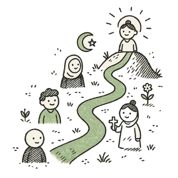 Every person starts from a unique belief system. Whether atheist, believer, Muslim, Christian, or Hindu, we help you trace a path toward clarity from where you stand. It’s not about conversion, but alignment—with truth, with purpose, with the self.